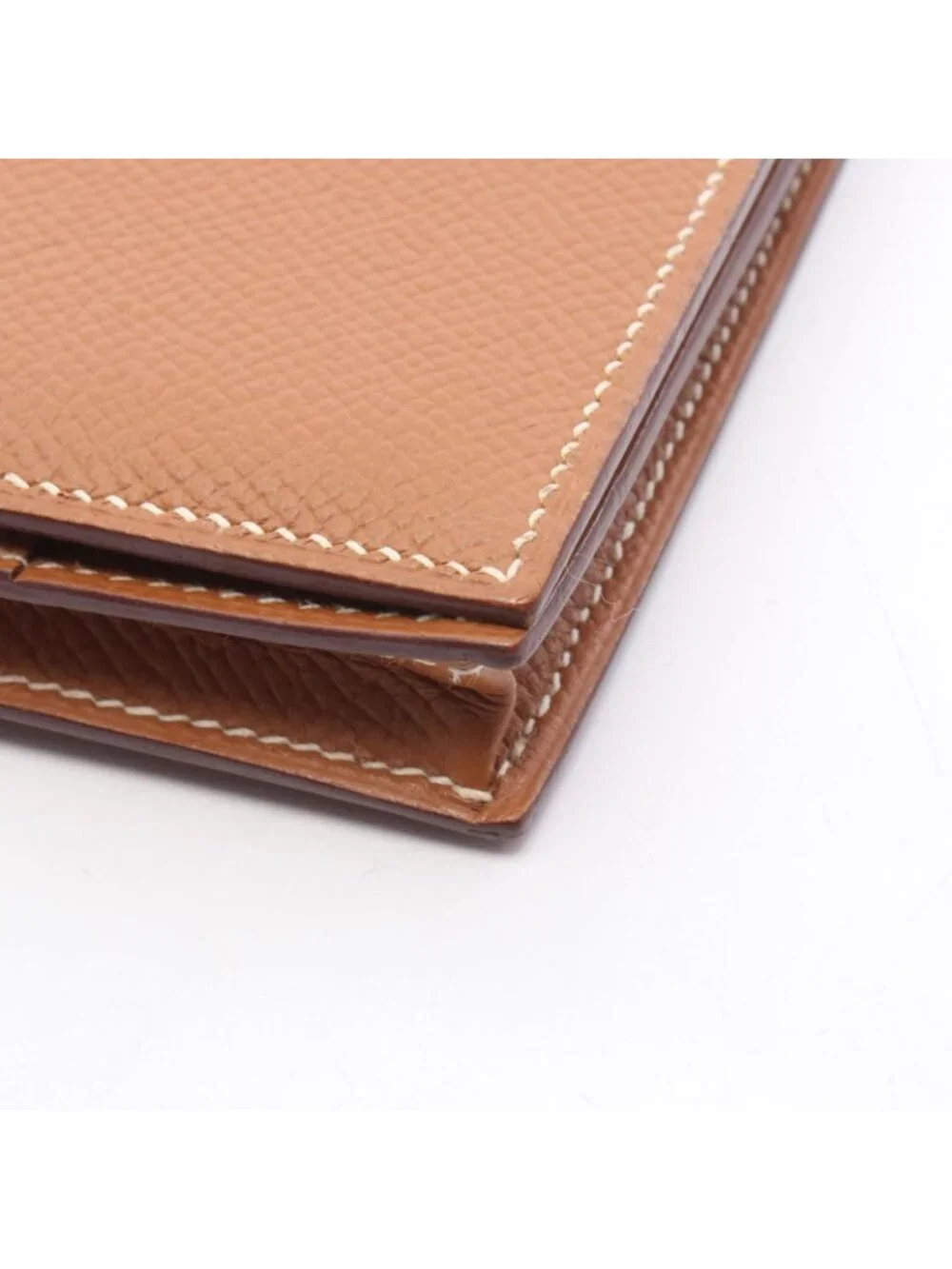 Hermes Bifold Wallet Bearn Souffle Gold Leather Calf